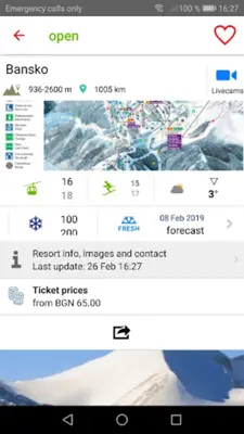 iSKI Bulgaria - Ski, Snow, Resort info, Tracker android App screenshot 2